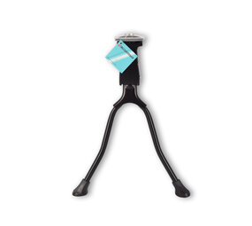 Discountershop Sturdy Double Bicycle Stand - Black - Metal Bicycle Accessory - 26inch-28inch