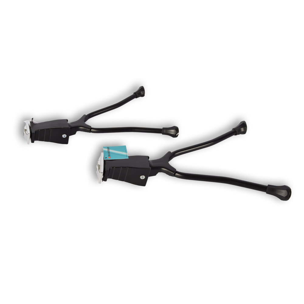 Discountershop Double bicycle stand set - Sturdy bicycle stand - Bicycle leg - Bicycle accessories - 26-28 inch – Black Discountershop Double bicycle stand set - Sturdy bicycle stand - Bicycle leg - Bicycle accessories - 26-28 inch – Black