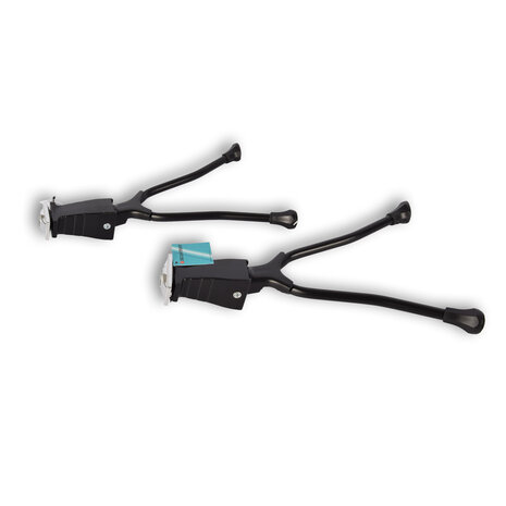 Discountershop Double bicycle stand set - Sturdy bicycle stand - Bicycle leg - Bicycle accessories - 26-28 inch – Black Discountershop Double bicycle stand set - Sturdy bicycle stand - Bicycle leg - Bicycle accessories - 26-28 inch – Black