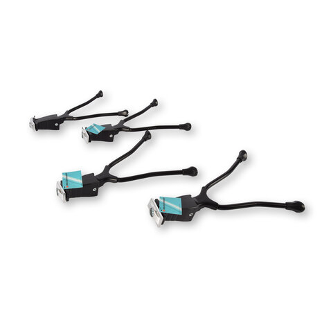 Discountershop Stoere Dubbele Fietsstandaard - Zwart - Gemaakt van Metaal - Voor 26-28 inch Fietsen - Inhoud: 4 Discountershop Stoere Dubbele Fietsstandaard - Zwart - Gemaakt van Metaal - Voor 26-28 inch Fietsen - Inhoud: 4