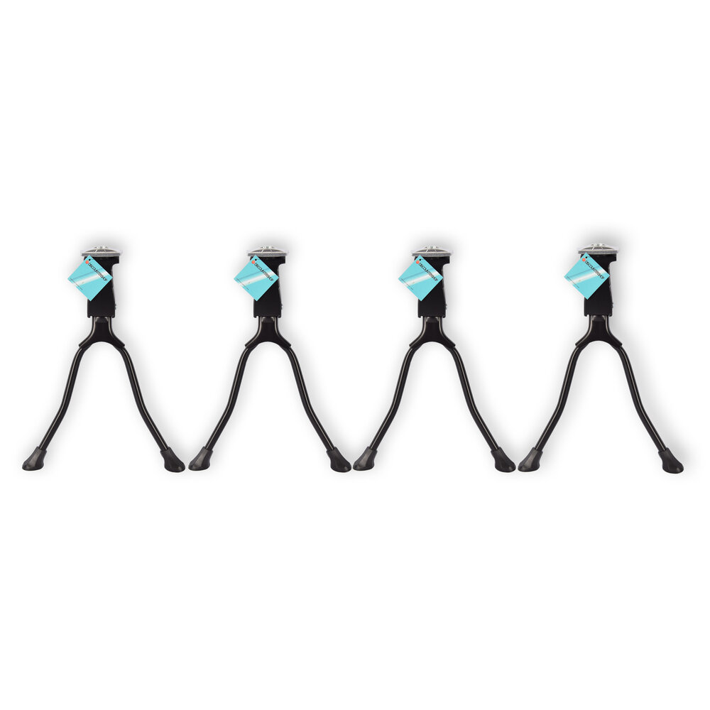 Discountershop Tough Double Bicycle Stand - Black - Made of Metal - For 26-28 inch Bicycles - Contents: 4 Discountershop Tough Double Bicycle Stand - Black - Made of Metal - For 26-28 inch Bicycles - Contents: 4