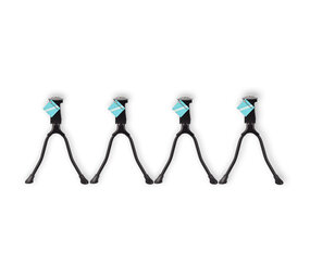 Discountershop Stoere Dubbele Fietsstandaard - Zwart - Gemaakt van Metaal - Voor 26-28 inch Fietsen - Inhoud: 4 Discountershop Stoere Dubbele Fietsstandaard - Zwart - Gemaakt van Metaal - Voor 26-28 inch Fietsen - Inhoud: 4