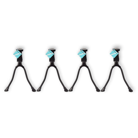 Discountershop Stoere Dubbele Fietsstandaard - Zwart - Gemaakt van Metaal - Voor 26-28 inch Fietsen - Inhoud: 4 Discountershop Stoere Dubbele Fietsstandaard - Zwart - Gemaakt van Metaal - Voor 26-28 inch Fietsen - Inhoud: 4