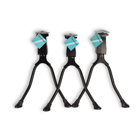 Discountershop Betrouwbare Dubbele Fietsstandaard - 3 Stuks - Zwart - Metaal - Fiets Accessoires - Voor 26-28 inch Fietsen Discountershop Betrouwbare Dubbele Fietsstandaard - 3 Stuks - Zwart - Metaal - Fiets Accessoires - Voor 26-28 inch Fietsen