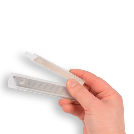 Discountershop Complete Snijgereedschapset: 9-set Afbreekmessen en Breekmessen - Geel/Zwart - 1890g