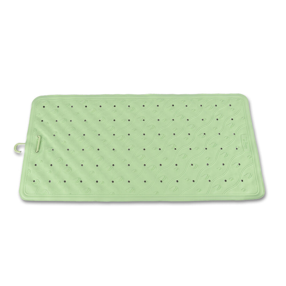 Discountershop Stijlvolle Groene Badmat - 76x36cm - Natuurlijk Rubber - 535g - Enkelvoudig Stuk