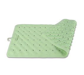Discountershop Stylish Green Bath Mat - 76x36cm - Natural Rubber - 535g - Single Piece Discountershop Stylish Green Bath Mat - 76x36cm - Natural Rubber - 535g - Single Piece