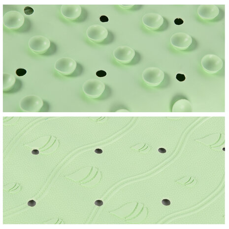 Discountershop Stijlvolle Groene Badmat - 76x36cm - Natuurlijk Rubber - 535g - Enkelvoudig Stuk