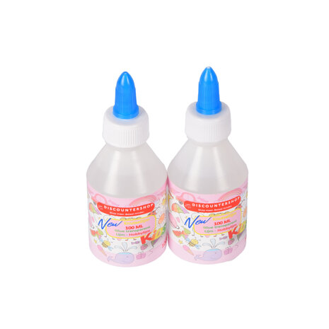 Discountershop Knutsellijm - Sterke Bonding - 2x 100ml Verpakking - Ideaal voor Thuis en School - Perfect voor Creatieve Projecten Discountershop Knutsellijm - Sterke Bonding - 2x 100ml Verpakking - Ideaal voor Thuis en School - Perfect voor Creatieve Projecten