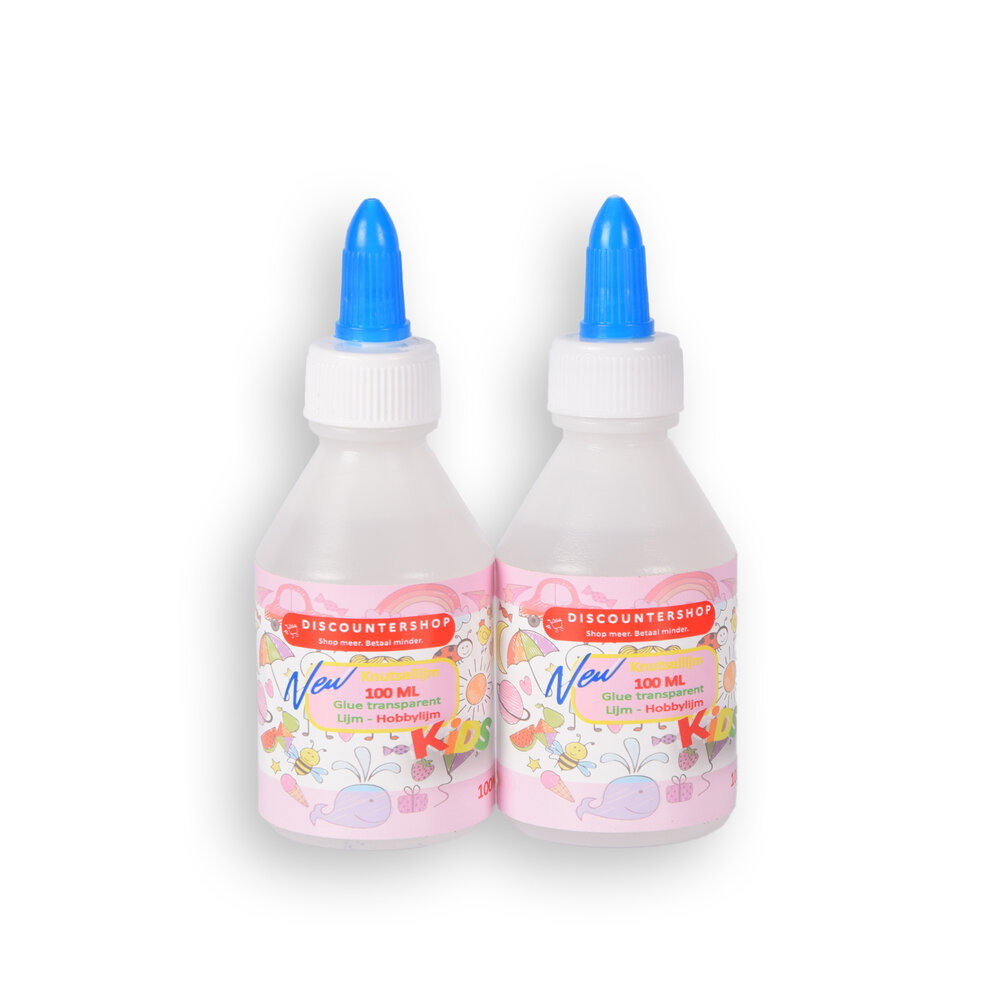 Discountershop Knutsellijm - Sterke Bonding - 2x 100ml Verpakking - Ideaal voor Thuis en School - Perfect voor Creatieve Projecten Discountershop Knutsellijm - Sterke Bonding - 2x 100ml Verpakking - Ideaal voor Thuis en School - Perfect voor Creatieve Projecten