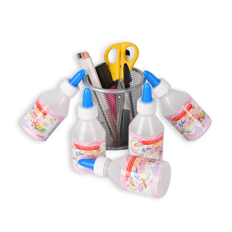 Discountershop 5 x 100ml Transparante Knutsellijm - Sterke Hechting voor Diverse Materialen - Perfect voor Kinderen, Hobby's en Kantoor Discountershop 5 x 100ml Transparante Knutsellijm - Sterke Hechting voor Diverse Materialen - Perfect voor Kinderen, Hobby's en Kantoor