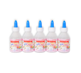 Discountershop 5 x 100ml Transparent Craft Glue - Strong Bond for Various Materials - Perfect for Kids, Hobbies and Office Discountershop 5 x 100ml Transparent Craft Glue - Strong Bond for Various Materials - Perfect for Kids, Hobbies and Office