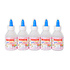 5 x 100ml Transparante Knutsellijm - Sterke Hechting voor Diverse Materialen - Perfect voor Kinderen, Hobby's en Kantoor