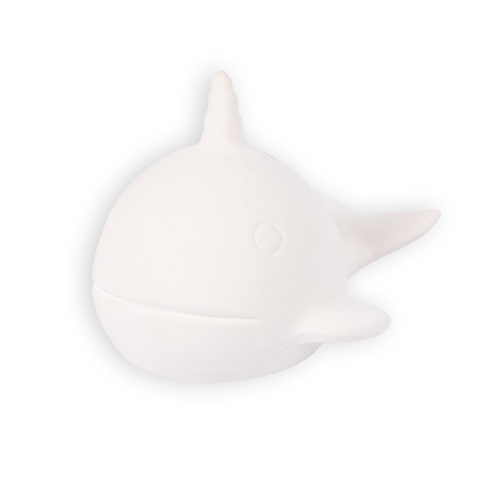 Discountershop Stijlvolle Witte Spaarpot van Keramiek - Muntenpotje - Duurzaam Geldpotje - Spaarblik - 15x12x11cm - met 1x paintbrush - 6kleuren Discountershop Stijlvolle Witte Spaarpot van Keramiek - Muntenpotje - Duurzaam Geldpotje - Spaarblik - 15x12x11cm - met 1x paintbrush - 6kleuren