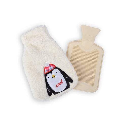 Discountershop Warmwaterkruik met Zachte Hoes - Kinderkruik - 850 ml Thermokruik - met Liefdevolle Pinguïn Knuffelhoes - kruik voor Baby's Discountershop Warmwaterkruik met Zachte Hoes - Kinderkruik - 850 ml Thermokruik - met Liefdevolle Pinguïn Knuffelhoes - kruik voor Baby's
