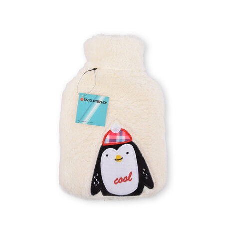 Discountershop Warmwaterkruik met Zachte Hoes - Kinderkruik - 850 ml Thermokruik - met Liefdevolle Pinguïn Knuffelhoes - kruik voor Baby's Discountershop Warmwaterkruik met Zachte Hoes - Kinderkruik - 850 ml Thermokruik - met Liefdevolle Pinguïn Knuffelhoes - kruik voor Baby's