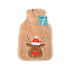 Beige Polyester Hot Water Bottle with Cover - 850ml - Winter Accessories - Hot Water Bottle against Cold Feet - 17x1.5x27cm Beige Polyester Hot Water Bottle with Cover - 850ml - Winter Accessories - Hot Water Bottle against Cold Feet - 17x1.5x27cm