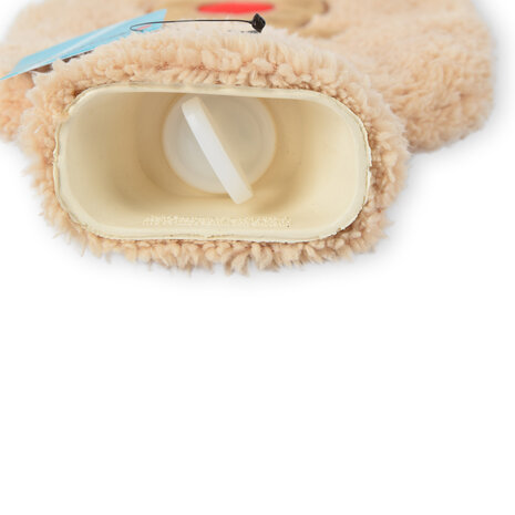 Discountershop Beige Polyester Warmwaterkruik met Hoes - 850ml - Winteraccessoires - Kruik tegen Koude Voeten - 17x1.5x27cm Discountershop Beige Polyester Warmwaterkruik met Hoes - 850ml - Winteraccessoires - Kruik tegen Koude Voeten - 17x1.5x27cm