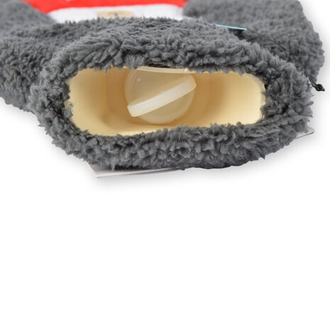 Discountershop Warmwaterkruik met Hoes - Donker Grijs, Polyester & Natuurrubber - 850ml - Voor Kinderen - Liefdevolle Pinguïn Knuffelhoes