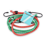 Discountershop 2 pieces Red and Green Spider Ties - Elastic, Metal, Rubber - Luggage Straps - 80cm Discountershop 2 pieces Red and Green Spider Ties - Elastic, Metal, Rubber - Luggage Straps - 80cm
