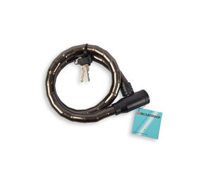 Discountershop Sterk en Veilig Fietsslot - Zwart Metaal-Plastic - 80cm - Inclusief 2 Sleutels - 1 Stuk - Perfect voor Fietsen & Accessoires! Discountershop Sterk en Veilig Fietsslot - Zwart Metaal-Plastic - 80cm - Inclusief 2 Sleutels - 1 Stuk - Perfect voor Fietsen & Accessoires!