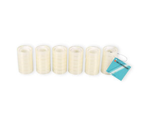Discountershop Durable transparent Packaging Tape Roll - 36 Rolls of Adhesive Tape of 10m each - 4cm x 1.2cm - Polyester and Plastic - 6 Sets Discountershop Durable transparent Packaging Tape Roll - 36 Rolls of Adhesive Tape of 10m each - 4cm x 1.2cm - Polyester and Plastic - 6 Sets