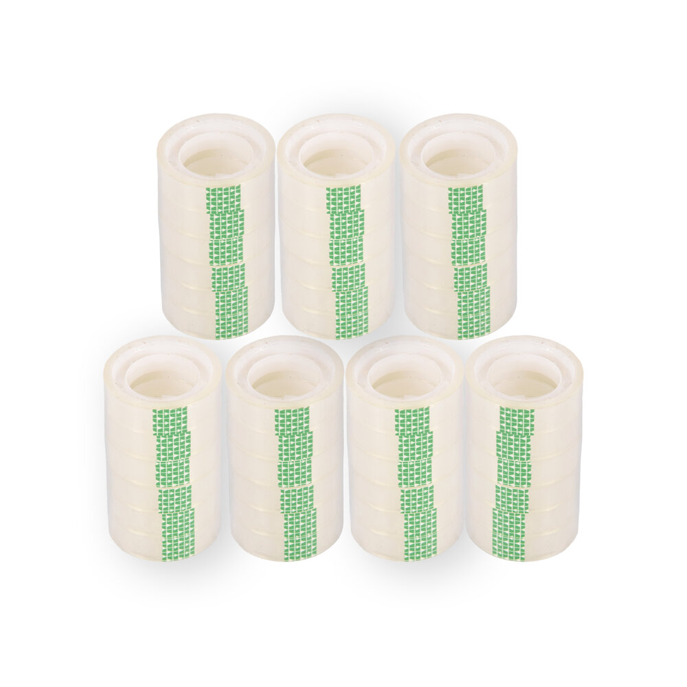 Discountershop Packaging Tape Roll with 7 Sets of Clear Adhesive Tape - 42 rolls - Handy for Home Use - 4cm x 1.2cm - 245g Discountershop Packaging Tape Roll with 7 Sets of Clear Adhesive Tape - 42 rolls - Handy for Home Use - 4cm x 1.2cm - 245g