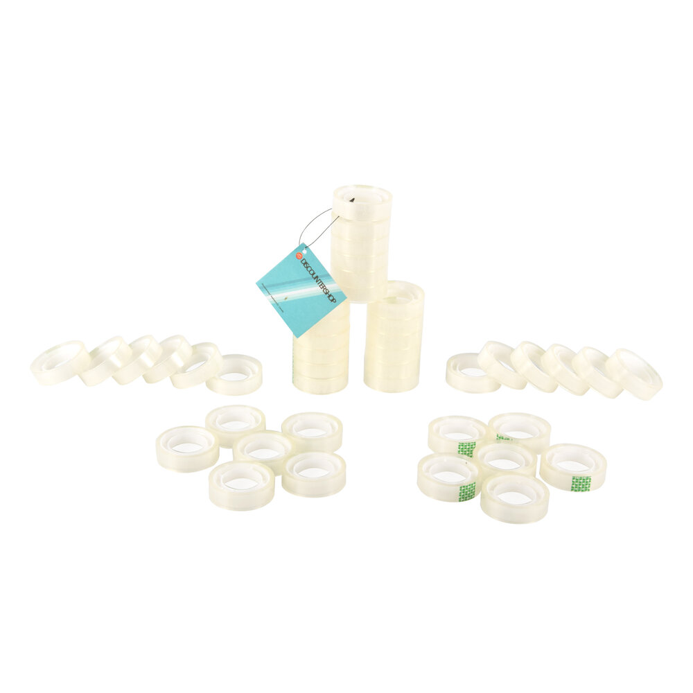 Discountershop Packaging Tape Roll with 7 Sets of Clear Adhesive Tape - 42 rolls - Handy for Home Use - 4cm x 1.2cm - 245g Discountershop Packaging Tape Roll with 7 Sets of Clear Adhesive Tape - 42 rolls - Handy for Home Use - 4cm x 1.2cm - 245g