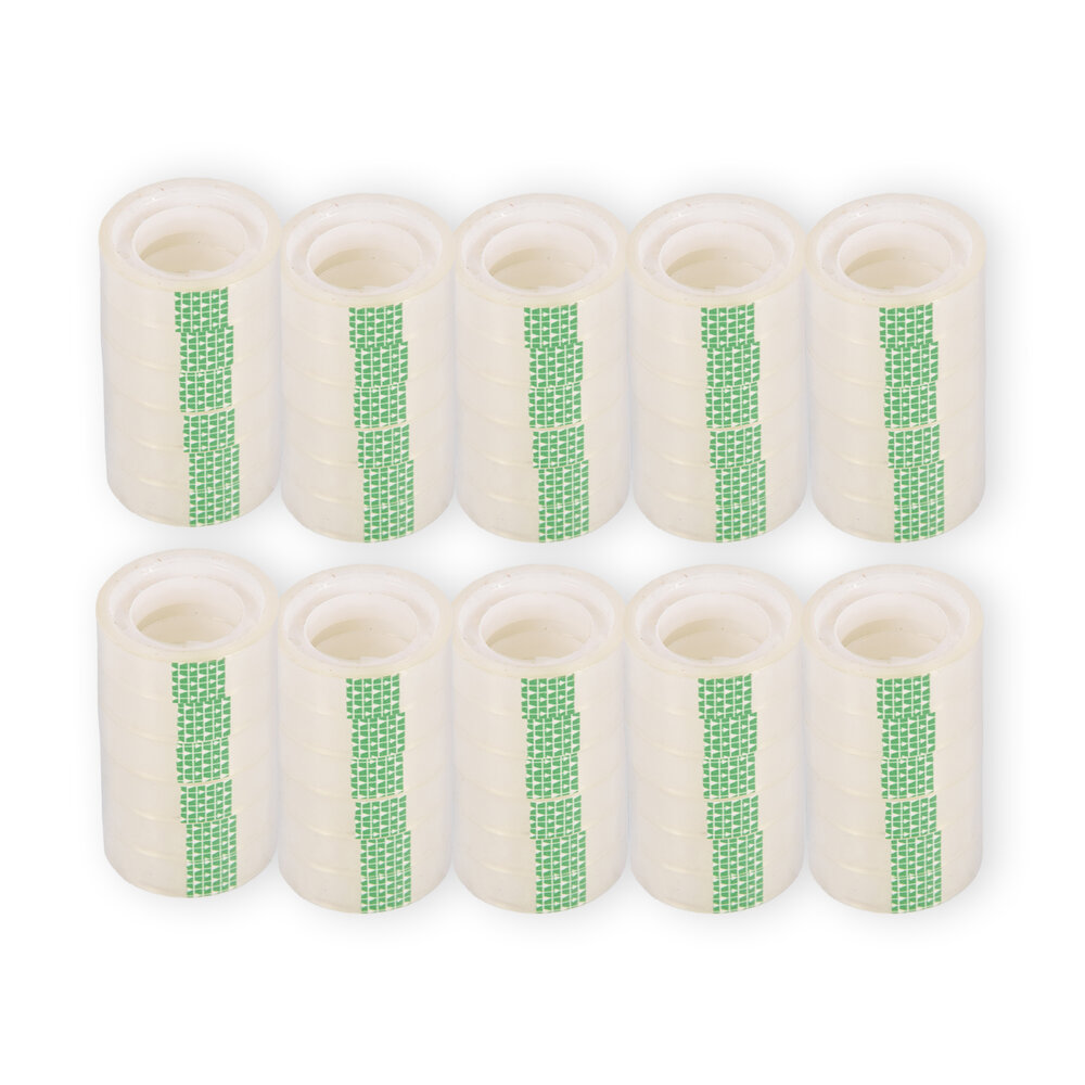 Discountershop 10 Sets Transparent Packaging Tape Roll - Cardboard Tape 4cm x 1.2cm - 350g Weight - Polyester/Plastic Material - 60 Rolls of Adhesive Tape of 12mmx10m Discountershop 10 Sets Transparent Packaging Tape Roll - Cardboard Tape 4cm x 1.2cm - 350g Weight - Polyester/Plastic Material - 60 Rolls of Adhesive Tape of 12mmx10m