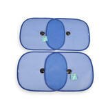 Discountershop Premium Blue Custom Sun Shades for Car Side Windows - Lightweight Polyester & Plastic, 44x36 cm, Set of 4 Discountershop Premium Blue Custom Sun Shades for Car Side Windows - Lightweight Polyester & Plastic, 44x36 cm, Set of 4