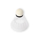 Discountershop Top Quality White Plastic Badminton Shuttlecocks - 6.6cm x 8.2cm - Pack of 5 - Light and Flexible
