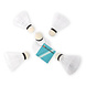Discountershop Top Quality White Plastic Badminton Shuttlecocks - 6.6cm x 8.2cm - Pack of 5 - Light and Flexible