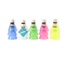 Discountershop Plastic Shuttlecocks - 3 Sets (15 pieces) - Plastic Material - 6.6cm x 6.6cm x 8.2cm