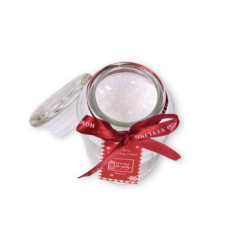 Discountershop Romantische Witte Geurkaars - Glas en Rubber - Vanillegeur - 4.5cm x 7.5cm x 8.2cm - 220g - 11 uur Brandtijd Discountershop Romantische Witte Geurkaars - Glas en Rubber - Vanillegeur - 4.5cm x 7.5cm x 8.2cm - 220g - 11 uur Brandtijd