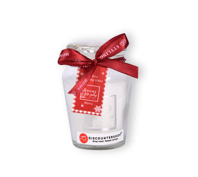 Discountershop Romantische Witte Geurkaars - Glas en Rubber - Vanillegeur - 4.5cm x 7.5cm x 8.2cm - 220g - 11 uur Brandtijd Discountershop Romantische Witte Geurkaars - Glas en Rubber - Vanillegeur - 4.5cm x 7.5cm x 8.2cm - 220g - 11 uur Brandtijd