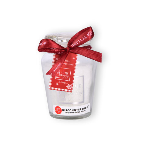 Discountershop Romantische Witte Geurkaars - Glas en Rubber - Vanillegeur - 4.5cm x 7.5cm x 8.2cm - 220g - 11 uur Brandtijd Discountershop Romantische Witte Geurkaars - Glas en Rubber - Vanillegeur - 4.5cm x 7.5cm x 8.2cm - 220g - 11 uur Brandtijd