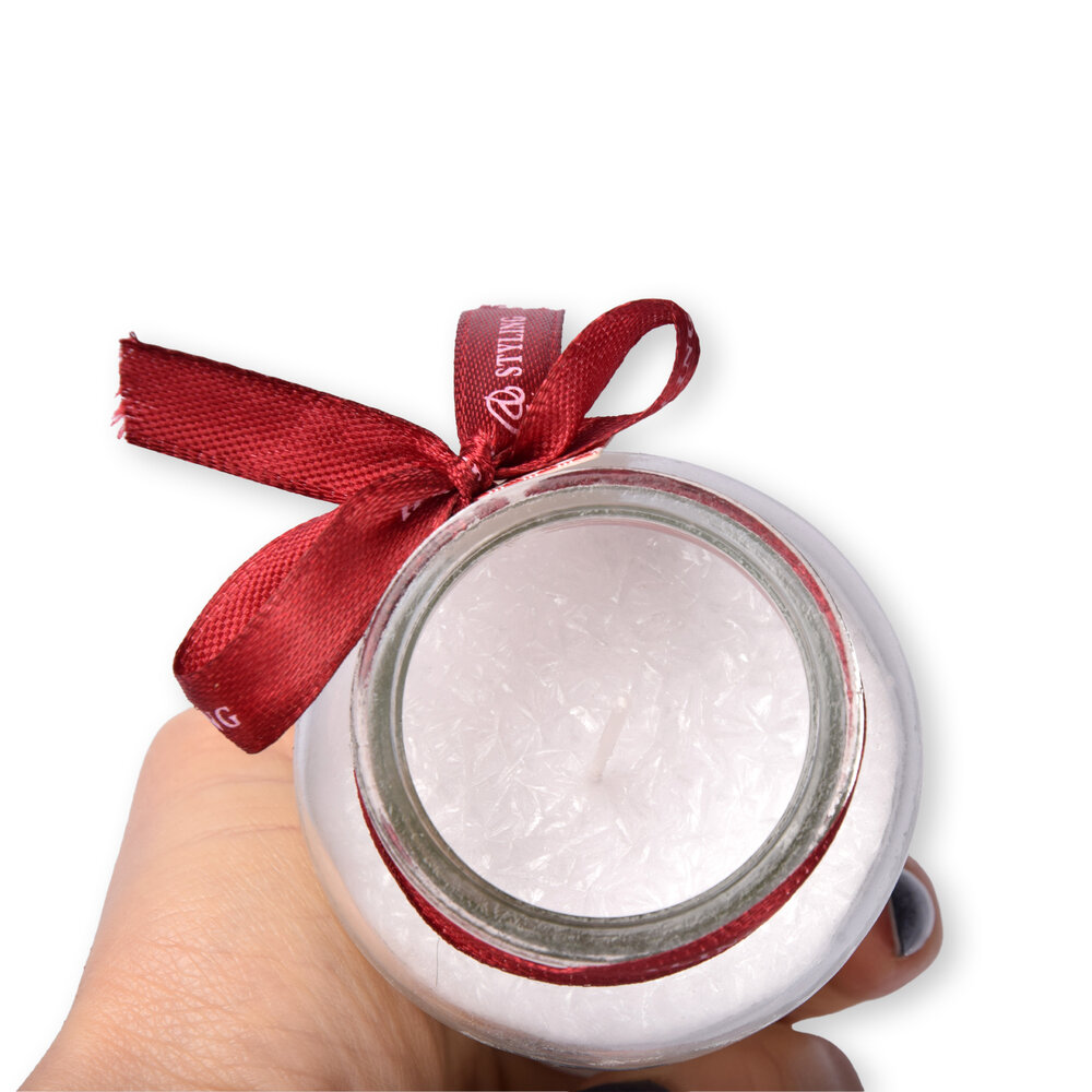 Discountershop Sfeervolle Witte Kaarsen - 2 Stuks - Vanille Geur - Ideaal voor Woonkamer en Slaapkamer - 4.5cm x 7.5cm x 8.2cm