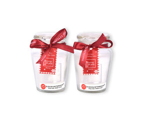 Discountershop Atmospheric White Candles - 2 Pieces - Vanilla Scent - Ideal for Living Room and Bedroom - 4.5cm x 7.5cm x 8.2cm Discountershop Atmospheric White Candles - 2 Pieces - Vanilla Scent - Ideal for Living Room and Bedroom - 4.5cm x 7.5cm x 8.2cm