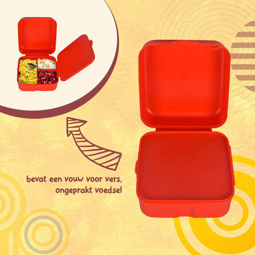 Disney Broodtrommel kind | 14cm*8cm*14cm | Lunchtrommel | Rode | Brooddoos | kunstof | 1.5 liter Disney Broodtrommel kind | 14cm*8cm*14cm | Lunchtrommel | Rode | Brooddoos | kunstof | 1.5 liter