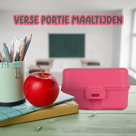 Disney Broodtrommel| Brooddoos | voor Meisjes | BPA Vrij | 1.5 liter | Met 3-Vakken | Roze | Lunchtrommel | 14cm*8cm*14cm Disney Broodtrommel| Brooddoos | voor Meisjes | BPA Vrij | 1.5 liter | Met 3-Vakken | Roze | Lunchtrommel | 14cm*8cm*14cm