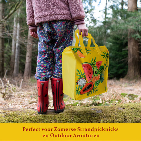 Discountershop picknick tas | Picknick rugzak  | Geel | Picknickset | met ritssluiting | XL | Strandtas | picknickmand | isolatietas | 20 Liter Discountershop picknick tas | Picknick rugzak  | Geel | Picknickset | met ritssluiting | XL | Strandtas | picknickmand | isolatietas | 20 Liter