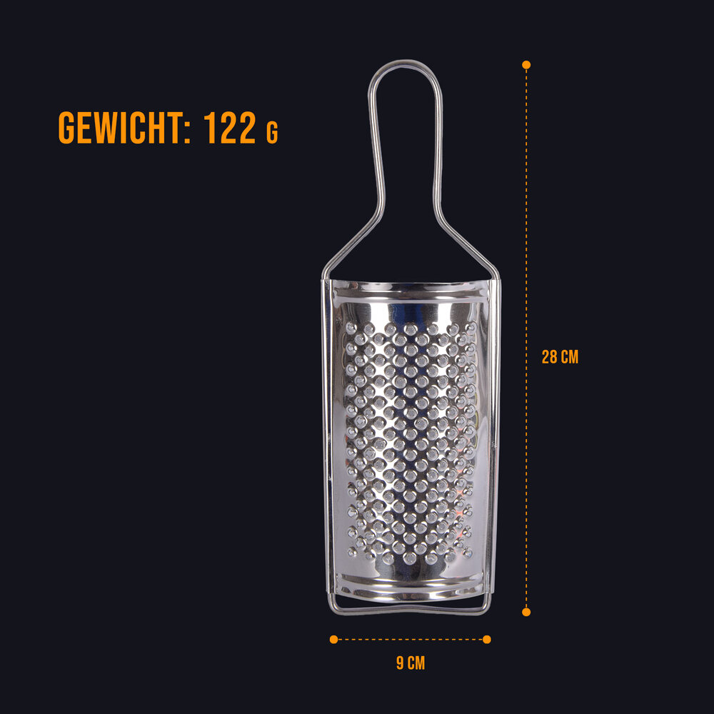 Discountershop Kaasrasp | Mini kaasrasp | keukenrasp | Kaasrasp | Zilver | RVS | mini raspje  | 9cm*28cm | 122 gram