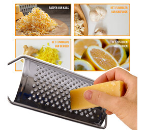 Discountershop Kaasrasp | Mini kaasrasp | keukenrasp | Kaasrasp | Zilver | RVS | mini raspje  | 9cm*28cm | 122 gram Discountershop Kaasrasp | Mini kaasrasp | keukenrasp | Kaasrasp | Zilver | RVS | mini raspje  | 9cm*28cm | 122 gram