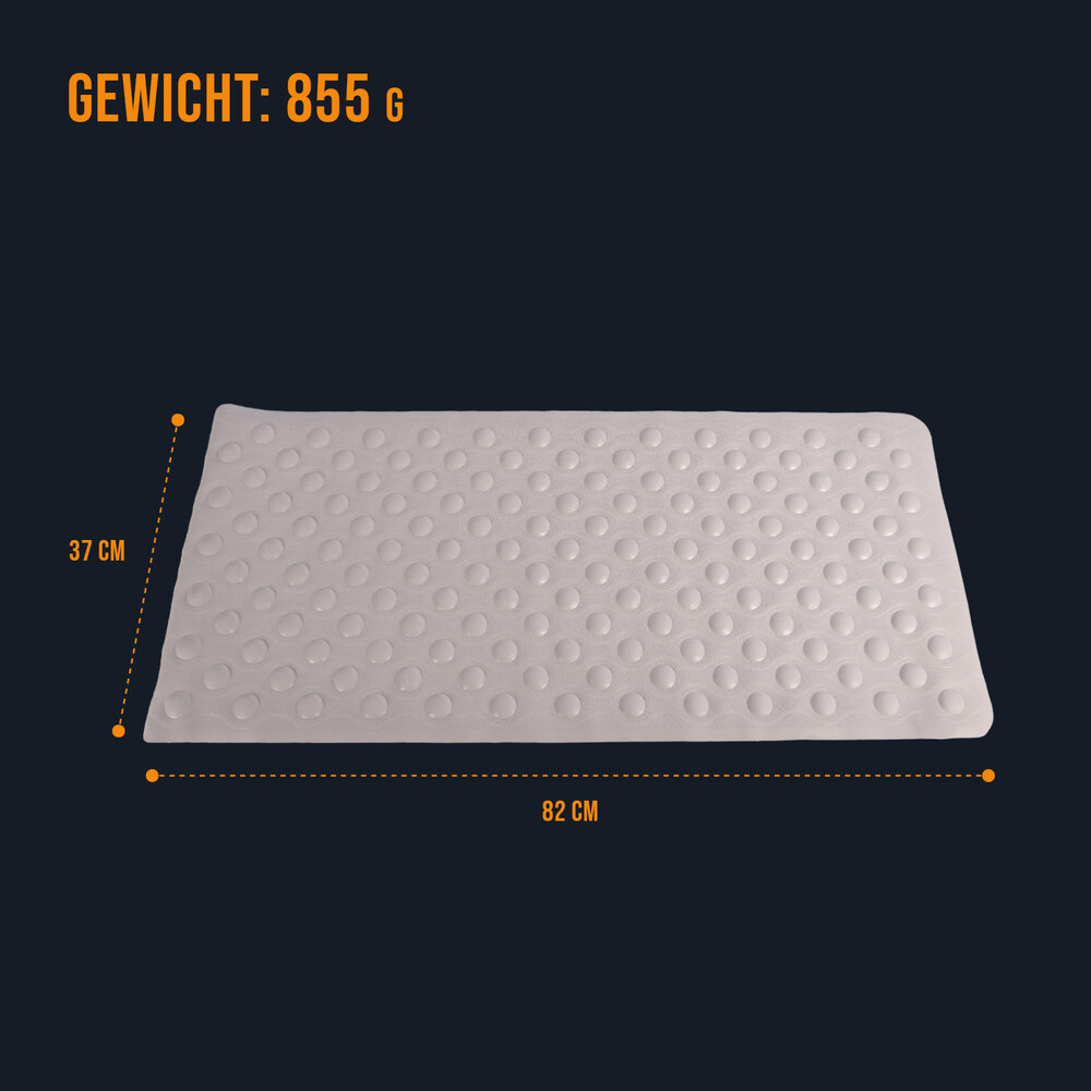 Discountershop Bath mat | Non-slip mat | Bathroom Accessories | Shower mat | Rubber | gray | 37cm*82cm Discountershop Bath mat | Non-slip mat | Bathroom Accessories | Shower mat | Rubber | gray | 37cm*82cm