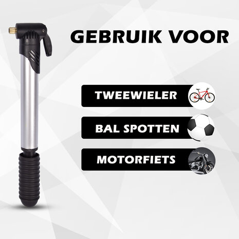 Discountershop Fietspomp | kunststof,metaal | Fietspomp met Drukmeter | zwart,zilver | Bandenpomp | Drukmeter fietspomp | Fietsaccessoire | Met Autoventieladapter | 46cm*5cm Discountershop Fietspomp | kunststof,metaal | Fietspomp met Drukmeter | zwart,zilver | Bandenpomp | Drukmeter fietspomp | Fietsaccessoire | Met Autoventieladapter | 46cm*5cm