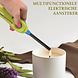 Discountershop Aansteker met Kinderbescherming 22 cm voor BBQ, Kaarsen, Keuken en Horeca met Lange Hals Groen-Blauw