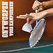 Discountershop Badminton Set for 16 Players – 8 Sets with 16 Blue Bioplastic Rackets, 24 Shuttlecocks and Carry Bags for Schools and Groups