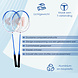 Discountershop Badminton Set for 16 Players – 8 Sets with 16 Blue Bioplastic Rackets, 24 Shuttlecocks and Carry Bags for Schools and Groups