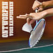 Discountershop Badminton Set for 18 Players – 9 Sets with 18 Blue Bioplastic Rackets, 27 Shuttlecocks and Carrying Covers for Group Activities