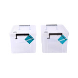 Discountershop Handy Stackable Large White Storage Boxes With Click Lid - Set Of 2 Pieces - 5L Storage Capacity - Dimensions 26cm X 19cm X 16cm Discountershop Handy Stackable Large White Storage Boxes With Click Lid - Set Of 2 Pieces - 5L Storage Capacity - Dimensions 26cm X 19cm X 16cm